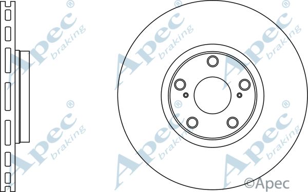 APEC BRAKING stabdžių diskas DSK2655